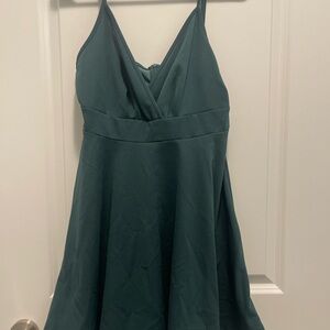 SHEIN Dark Green Mini Dress